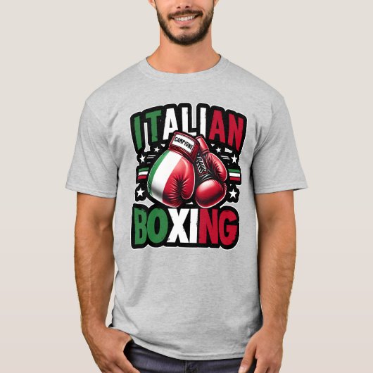 Italian Boxing (Campione)  T-Shirt Tシャツ (正面)