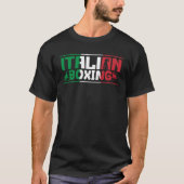 Italian Boxing Pride Boxer Coach Fitness Workout Tシャツ (正面)