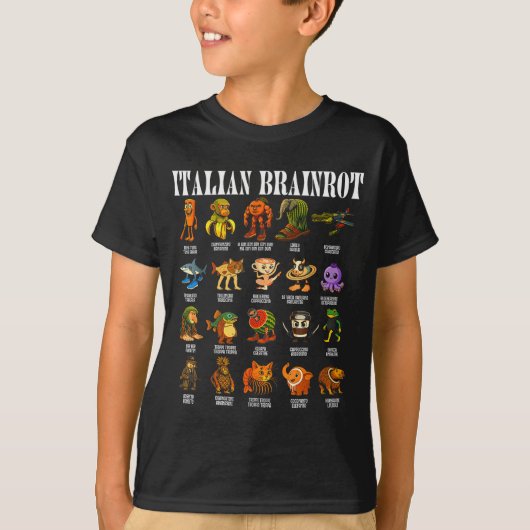 Italian Brain Rot Italian Brainrot Funny Memes  Tシャツ (正面)