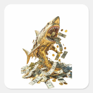 Italian Brainrot Aesthetic Sticker | Tralalero Tra スクエアシール