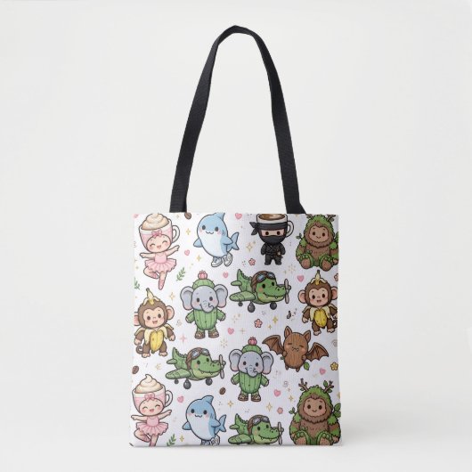 Italian Brainrot All Stars Doodle Tote トートバッグ (正面)