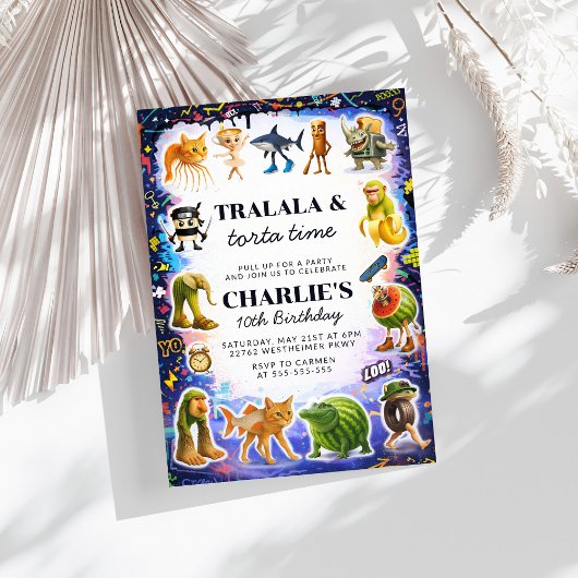 Italian Brainrot Birthday 招待状