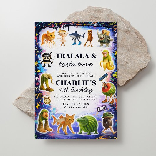 Italian Brainrot Birthday 招待状