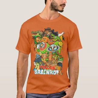 Italian Brainrot CartoonStyle Viral Gen Z Meme Col Tシャツ