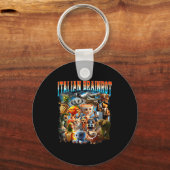 Italian Brainrot Characters Funny Meme Pular Trend キーホルダー (正面)