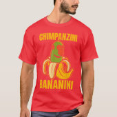 Italian Brainrot Chimpanzini Bananini Funny Brain  Tシャツ (正面)