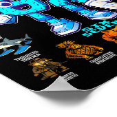 Italian Brainrot Funny 67 Meme Birthday Decoration ポスター (角)