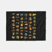 Italian Brainrot Gen-z Meme Funny Brain Rot Christ フリースブランケット (正面(横))