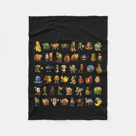 Italian Brainrot Gen-z Meme Funny Brain Rot Christ フリースブランケット (正面)