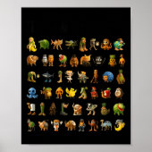 Italian Brainrot Gen-z Meme Funny Brain Rot Christ ポスター (正面)