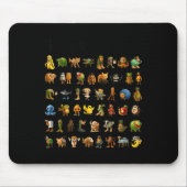 Italian Brainrot Gen-z Meme Funny Brain Rot Christ マウスパッド (正面)