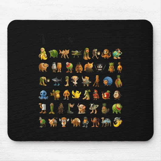 Italian Brainrot Gen-z Meme Funny Brain Rot Christ マウスパッド (正面)