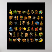 Italian Brainrot Gen-z Meme Funny Brain Rot Kids C ポスター (正面)