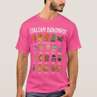 Italian Brainrot Italian Brainrot Funny Memes Men  Tシャツ