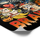 Italian Brainrot Meme Italian Brainrot Halloween C ポスター (角)