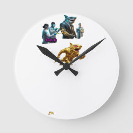 Italian Brainrot Spaghetti Glitch | Viral ラウンド壁時計