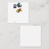 Italian Brainrot Spaghetti Glitch | Viral Chaos Me スクエア名刺 (正面/裏面)