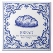 Italian Bread Kitchen Blessing Blue タイル (正面)