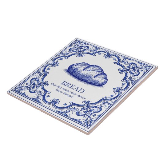 Italian Bread Kitchen Blessing Blue タイル (側面)