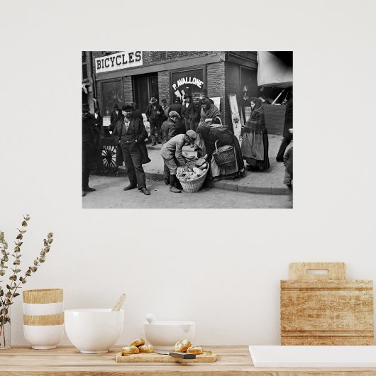 Italian Bread Peddlers: 1900 ポスター (キッチン)