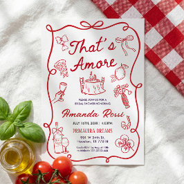 Italian Bridal Shower Invitation, That's Amore  招待状