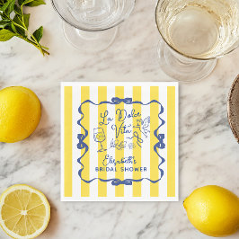 Italian Bridal Shower Napkins Lemon Theme La Dolce スタンダードランチョンナプキン