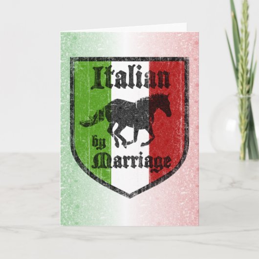Italian by Marriage グリーティングカード (正面)