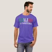 Italian by Marriageshirt Italia Marriage Humor vin Tシャツ (正面フル)