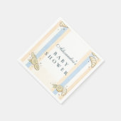 Italian Café Doodle Stripes スタンダードカクテルナプキン (角)