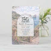 Italian Capri That’s Amore Bridal Shower 招待状 (スタンド正面)