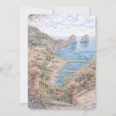 Italian Capri That’s Amore Bridal Shower 招待状 (裏面)