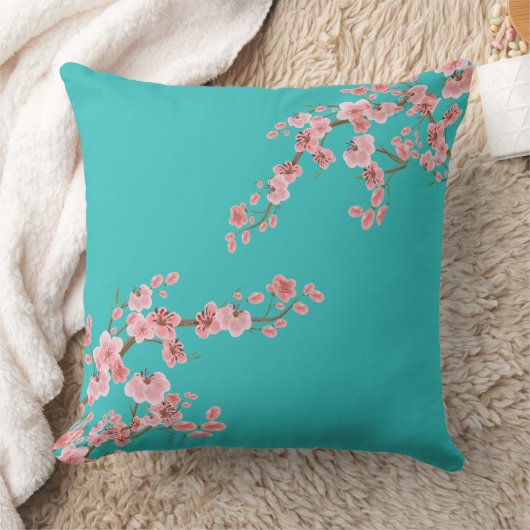 Italian Cherry Blossoms クッション (ブランケット)