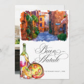 Italian Christmas Buon Natale Modern Photo  シーズンカード (正面/裏面)