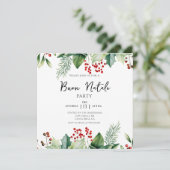 Italian Christmas Buon Natale Party 招待状 (スタンド正面)