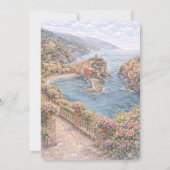 Italian Cinque Terre That’s Amore Bridal Shower 招待状 (裏面)