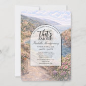 Italian Cinque Terre That’s Amore Bridal Shower 招待状 (正面)