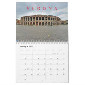 Italian cities 2026 calendar カレンダー (1月 2027)