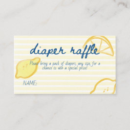 Italian Citrus Diaper Raffle Game エンクロージャーカード