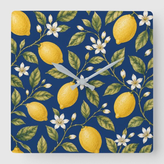 Italian Citrus Wall Clock スクエア壁時計 (正面)