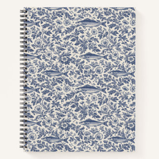Italian Coastal Sardine Floral Notebook  ノートブック