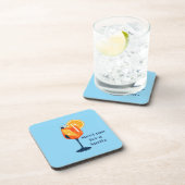 Italian Cocktail Drink Vintage Retro Happy Hour コースター (右側)