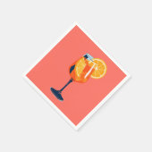 Italian Cocktail Happy Hour Vintage Retro Abstract スタンダードカクテルナプキン (角)