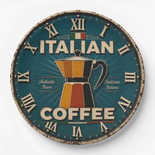 Italian Coffee ペーパープレート (正面)