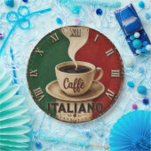 Italian Coffee Vintage Café Espresso Kitchen Gift ペーパープレート (パーティー)