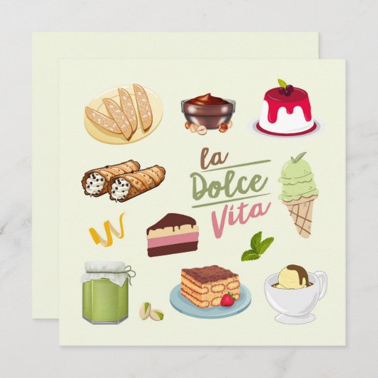 Italian Desserts Sweets (正面/裏面)