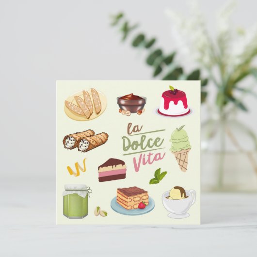 Italian Desserts Sweets カード (スタンド正面)