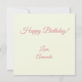 Italian Desserts Sweets カード (裏面)