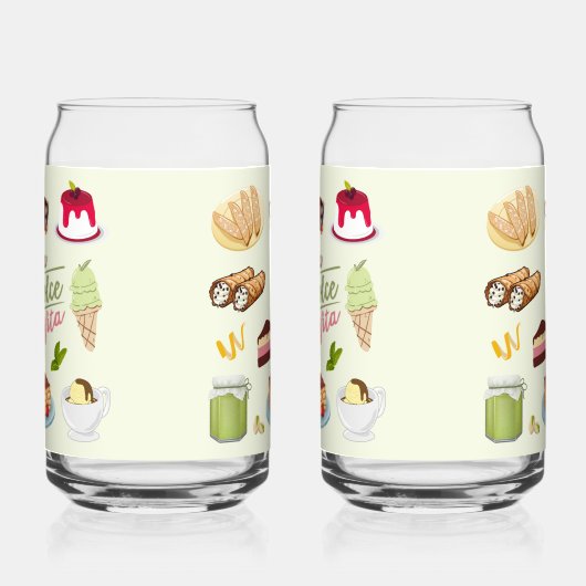   Italian Desserts Sweets ガラス缶 (左)