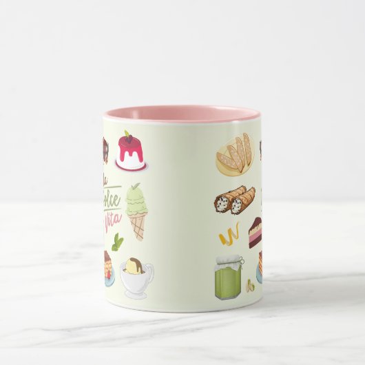 Italian Desserts Sweets マグカップ (中央)