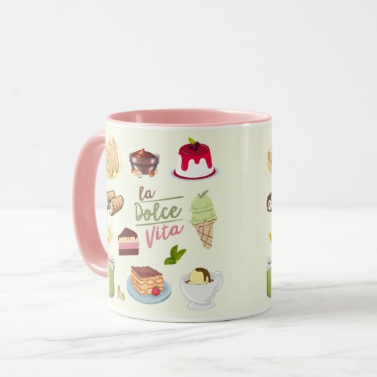 Italian Desserts Sweets マグカップ (正面左)
